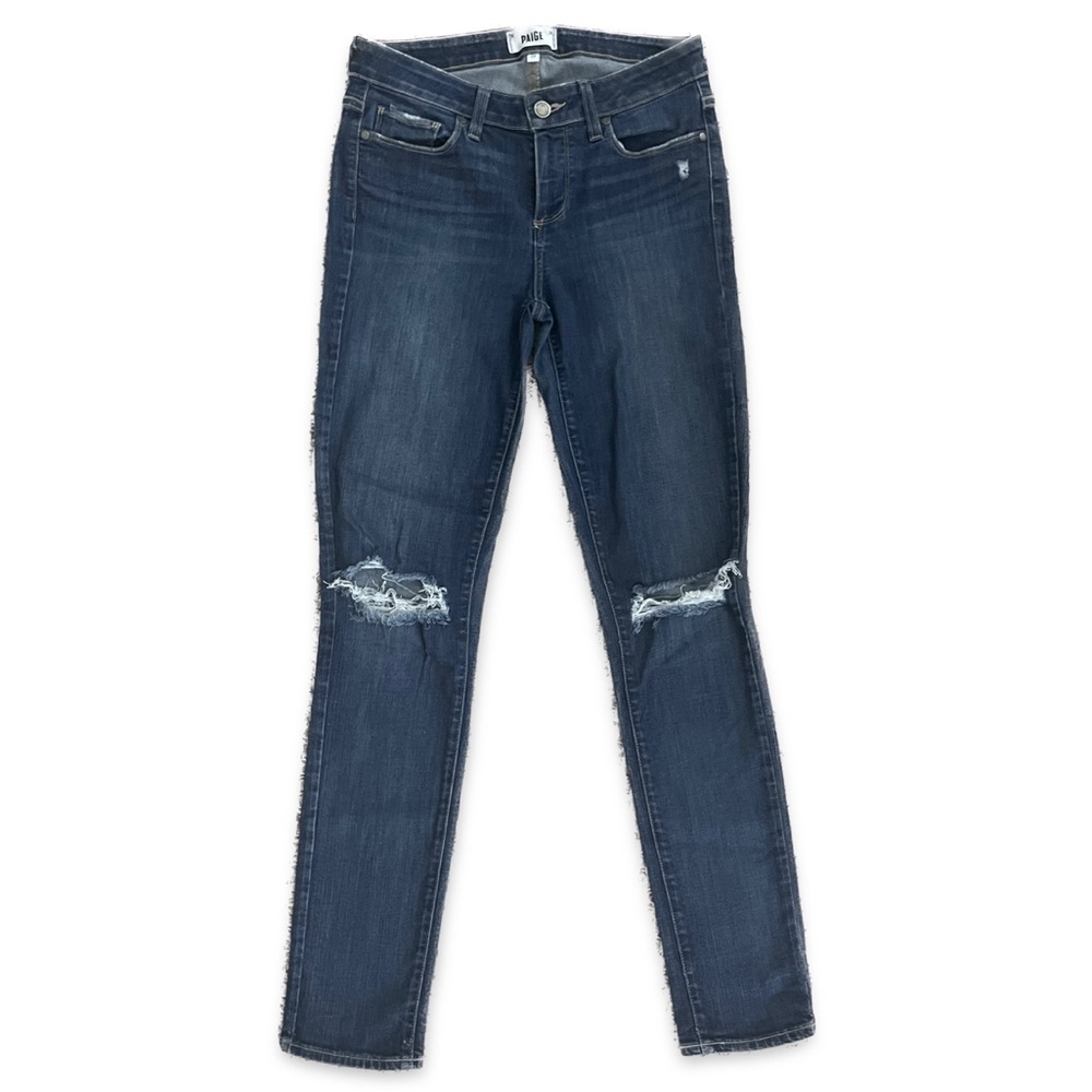 Paige Kylie Crop distressed denim